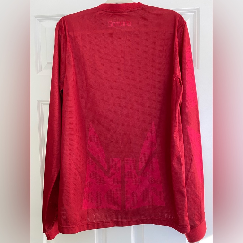 Sombrio MTB Duster Long Sleeve Jersey Red Mens Large - Picture 2 of 8